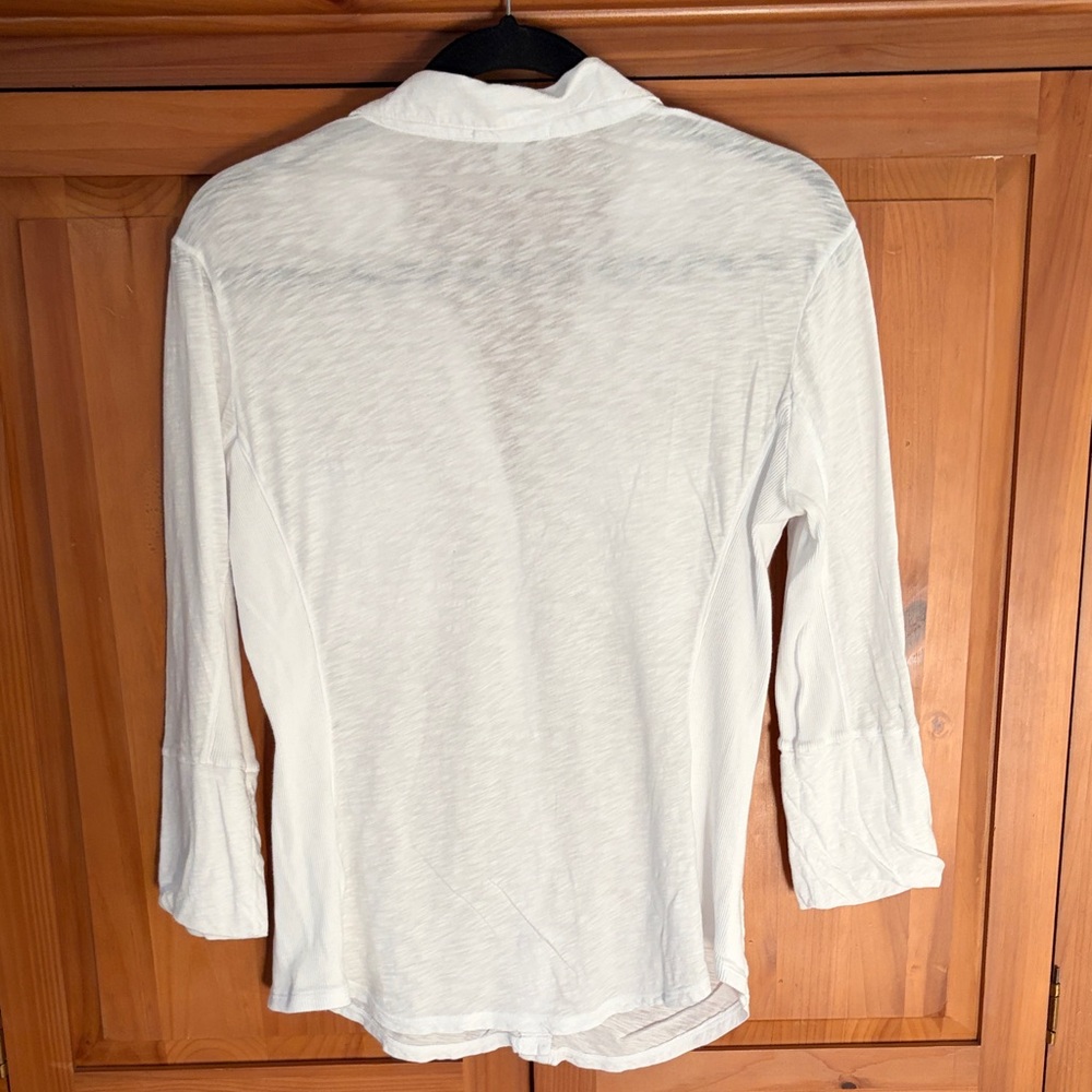 James Perse Classic White Top - Picture 3 of 4